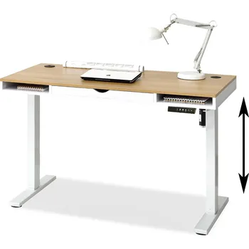 Psací stůl Pracovní stůl 120 HESOL - bílý / dub