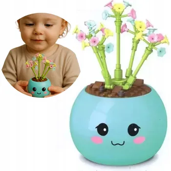 ostatní stavebnice KVĚTINOVÉ STAVEBNICE DÁREK STAVEBNÍ KVĚTINY KREATIVNÍ 3D SADA 70 dílů 1013A-8