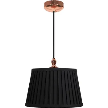Moderní závěsné osvětlení AMORE - 1xE27, 60W, měděné / černé