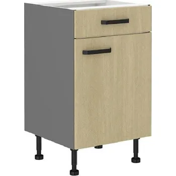 Kuchyňská skříňka Dolní skříňka se šuplíkem MYRIAM - šířka 50 cm, vzorovaná / antracit