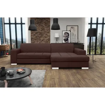 Sedací souprava Designová sedací souprava MAURINO - hnědá, levý roh