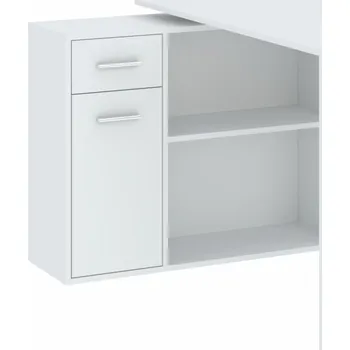 Psací stůl Rohový psací stůl WESLACO - bílý