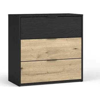 Komoda Komoda se šuplíky SALAMINA - dub artisan / černá grafitová