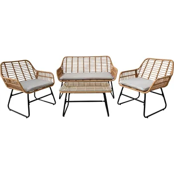 Zahradní sestava Velký zahradní set CHANEL - hnědý / černý / šedý