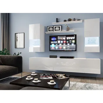 Obývací stěna Obývací stěna BRADT 31 - bílá / lesklá bílá