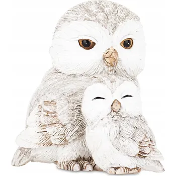 Figurka Figurka sova – dvě sovy, malá a velká, vánoční figurka sváteční dekorace