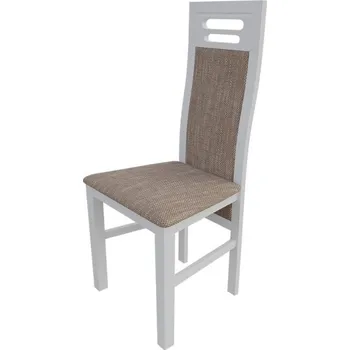 Jídelní židle Židle do jídelny MOVILE 40 - bílá / hnědá