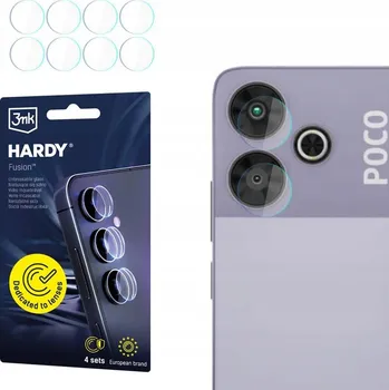 Pouzdro na mobilní telefon 4x Hybridní Sklo na objektiv fotoaparátu pro POCO M6 Plus 5G - 3mk Hardy Fusion Lens