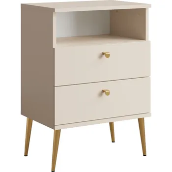 Noční stolek Noční stolek RETIRO 1 - tmavý béžový