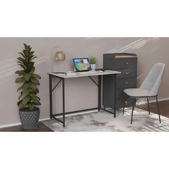 Jídelní stůl Obdélníkový rozkládací stůl Targ system 90 x 50 x 75 cm beton