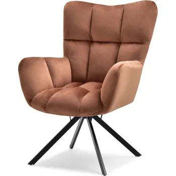 Křeslo Otočné křeslo STEN - měděné / černé