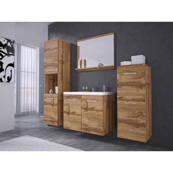 Koupelnový nábytek Koupelnová sestava s umyvadlem WHITNEY - dub wotan