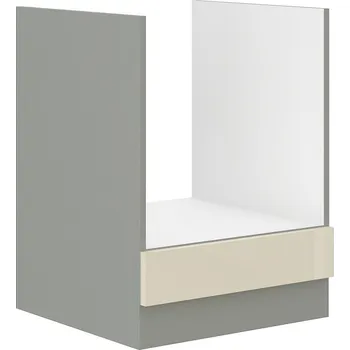 Kuchyňská linka Sporáková skříňka ULLERIKE - šířka 60 cm, krémová / šedá