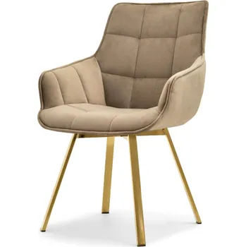 Jídelní židle Jídelní židle LOVISA - béžová 2 / zlatá