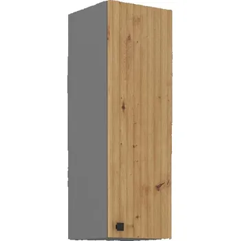 Kuchyňská skříňka Vysoká horní skříňka NOMIN - šířka 30 cm, dub artisan / antracit