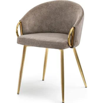 Jídelní židle Jídelní židle FINBAR - písková / zlatá