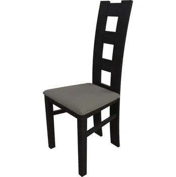 Jídelní židle Jídelní židle MOVILE 21 - wenge / šedá ekokůže