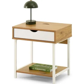 Noční stolek Noční stolek DILMAR - dub / bílý