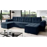 Rohová rozkládací sedačka do U PURISIMA - modrá