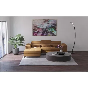 Sedací souprava Praktická sedačka s úložným prostorem HEDA - žlutá