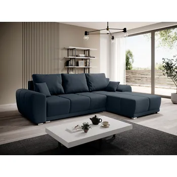 Sedací souprava Sedací souprava s úložným prostorem TALULLA - modrá, pravý roh