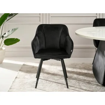 Jídelní židle Čalouněná jídelní židle MIRELVA - černá