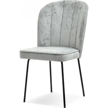 Jídelní židle Jídelní židle BATUL - světle šedá / černá