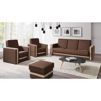 Sedací souprava VENETI SPARKS hnědá