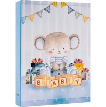 Fotoalbum Kapesní album na 36 fotografií 10x15 cm, dětské modré, motiv baby, jako dárek