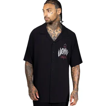 Pánská košile košile pánská KILLSTAR - Lucifers Roller Club - Black - 3XL