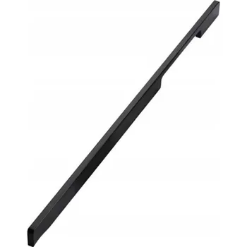 Nábytková úchytka Lino dlouhý, matná černá, pro skříně, délka 120 cm REJS