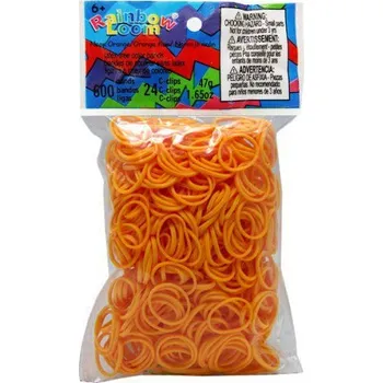 kreativní sada RAINBOW LOOM gumičky ORANŽOVÉ světlé