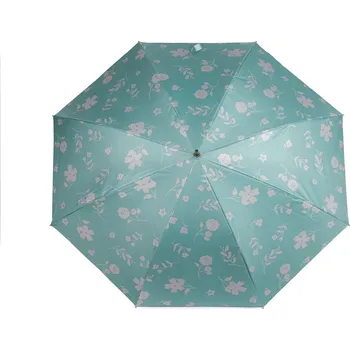 Deštník Dámský vystřelovací deštník, střední, 2 tyrkys sv.