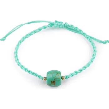 Náramek Náramek shamballa s imitací minerálu, střední, 4 zelený tyrkys