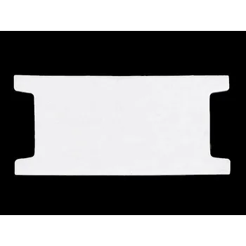 Papírová karta 6,5x14 cm s výřezem, střední, bílá