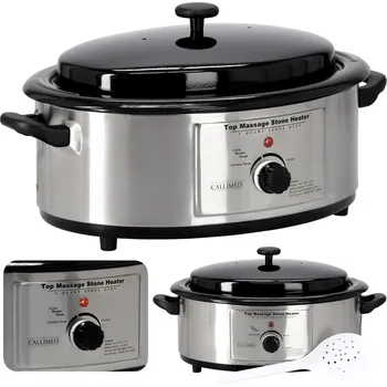 Ohřívač kamenů na masáž 6l nerezová ocel 750w regulace teploty 1-PA-001060