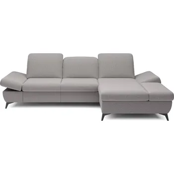 Sedací souprava Rohová rozkládací sedací souprava BROCKVILE - šedobéžová, pravý roh