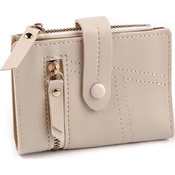 Dámská peněženka plochá 9x12 cm, střední, 1 béžová světlá