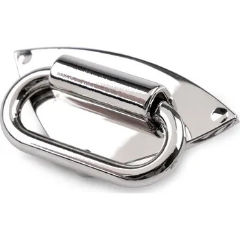 Designový průvek na kabelky šíře 30 mm, střední, 1 nikl