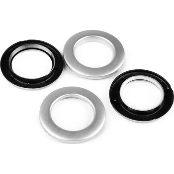 Průchodka zacvakávací vnitřní Ø42 mm / na záclony a závěsy, střední, 2 stříbrná mat