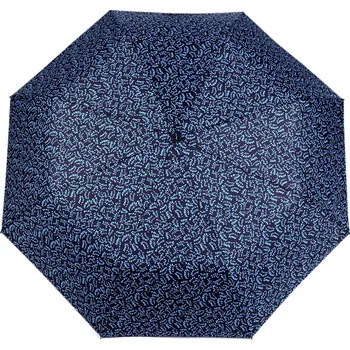 Deštník Dámský skládací deštník, střední, 8 modrá tmavá