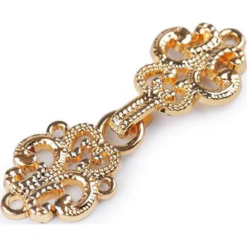 Ozdobné filigránové zapínání / cincher knoflík, střední, 3 růžové zlato