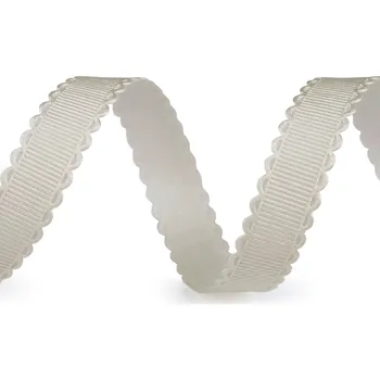 Stuha Saténový prýmek / stuha šíře 16 mm, střední, 2 krémová světlá