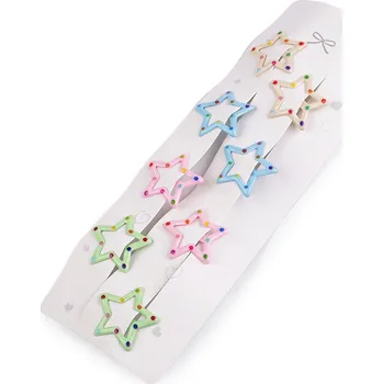 Náramek Sponka do vlasů pukačka hvězda, střední, 4 mix