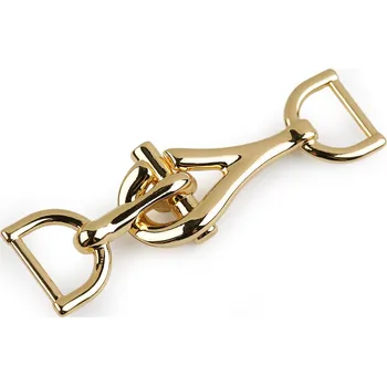 Ozdobné zapínání, průvlek 14 mm, střední, zlatá klasik