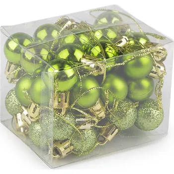Vánoční dekorace Vánoční baňky Ø20 mm, střední, 7 zelená sv.