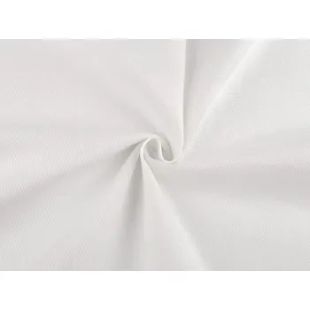 Bavlněná látka / plátno hrubší s keprovou vazbou, střední, 1-31 (240 g/m²) Off White