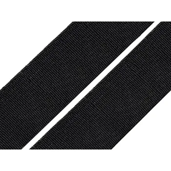 Pruženka tkaná šíře 35 mm, střední, 1 černá