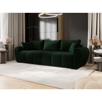 Pohovka Rozkládací pohovka LUKAVA - tmavě zelená