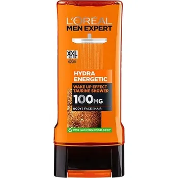 Koupelová kosmetika L'Oréal Paris Expert Hydra Energetic Taurine Sprchový Gel Pro Muže